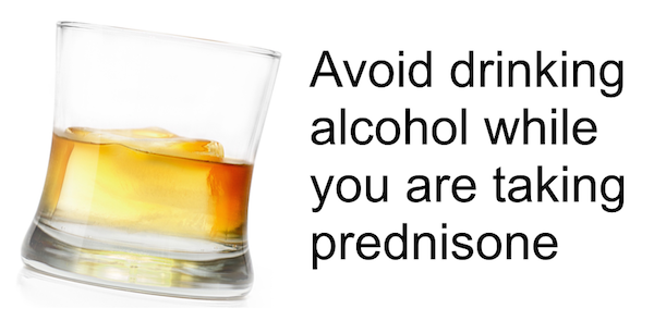 Mixing prednisone and alcohol